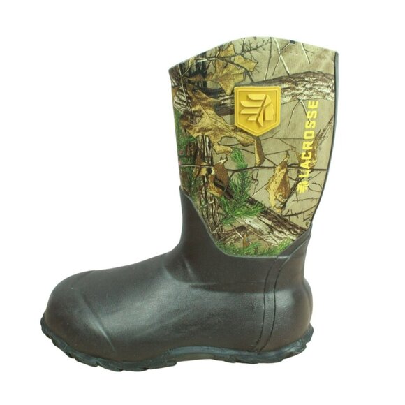 LaCrosse Lil' Alpha Lite Multicolor Rubber Waterproof Hunting Boots Size 5 - Picture 1 of 10